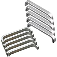 10x Tiradores de las puertas del armario de la cocina armario ropero tire del cajón- Aluminio- con tornillos (96MM)